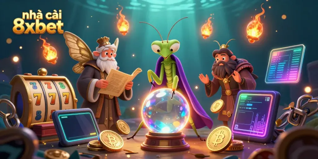 Engage with the vibrant world of nhà cái 8xbet featuring fortune tellers and dynamic casino elements.