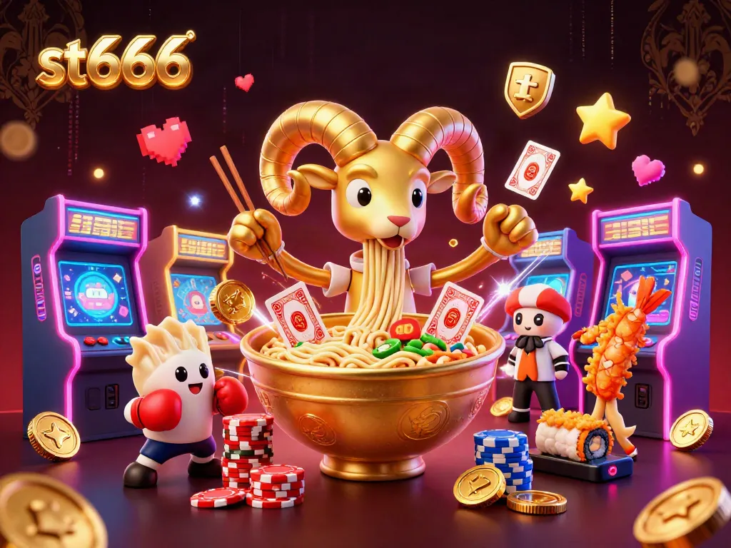Win big at st666 with vibrant 3D characters and exciting casino game elements.