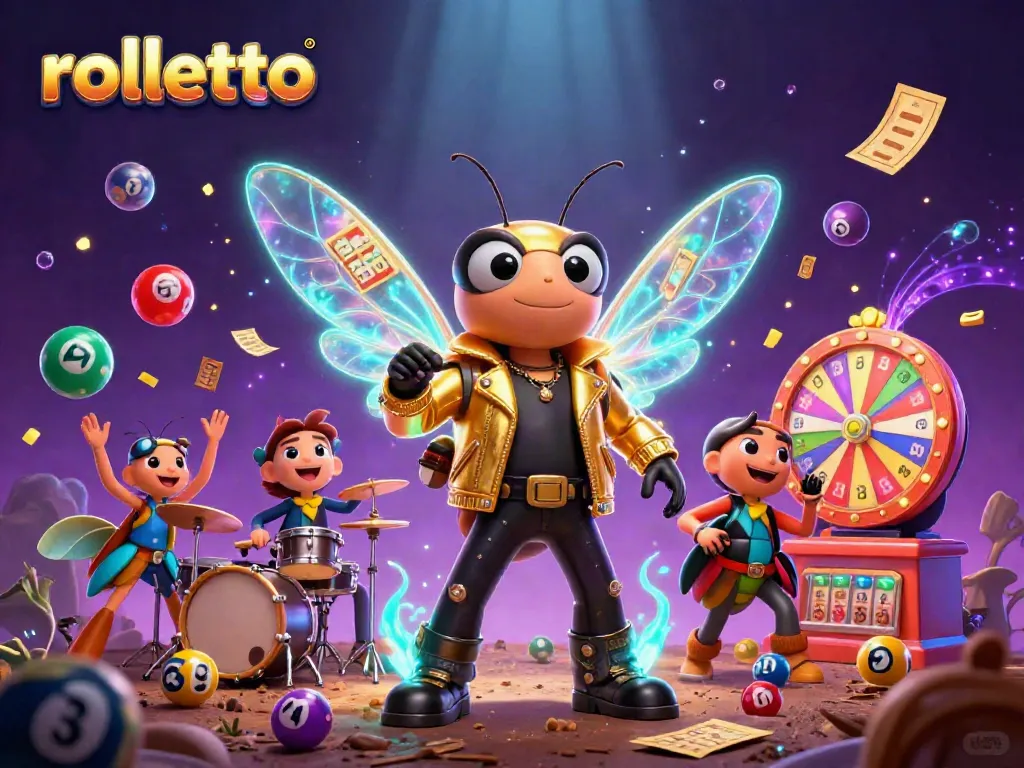 Engage with rolletto's dynamic gameplay featuring a vibrant casino scene with lively characters and game elements.
