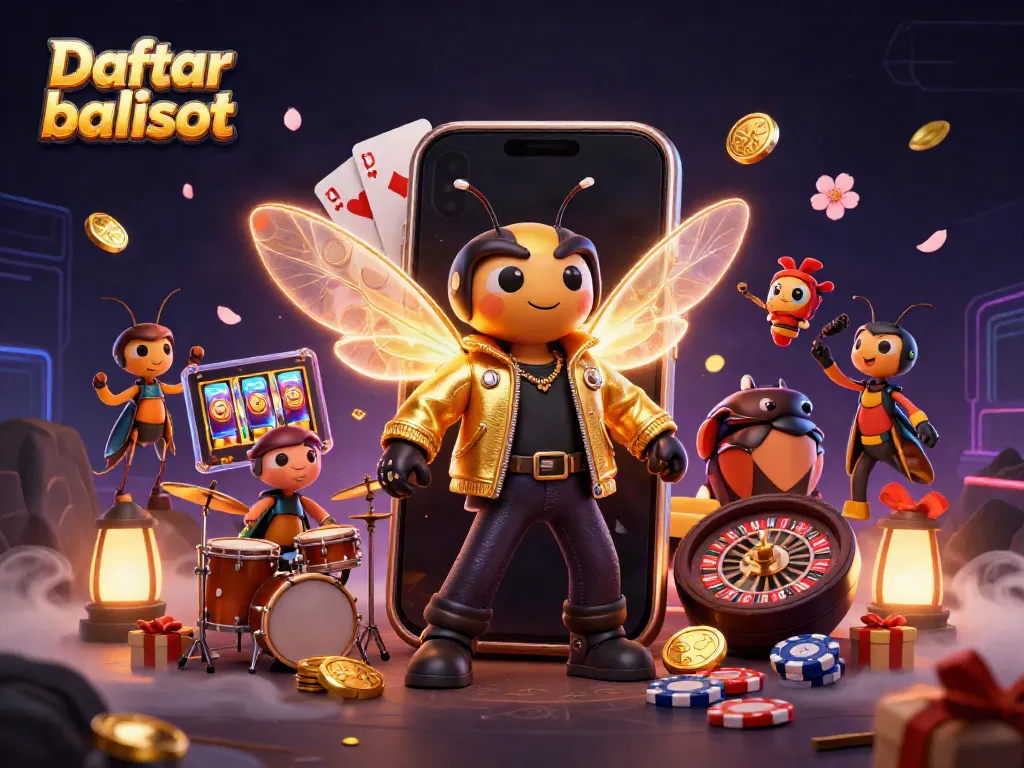Experience thrilling gameplay with Daftar balisot, featuring vibrant 3D casino characters and action-packed elements.