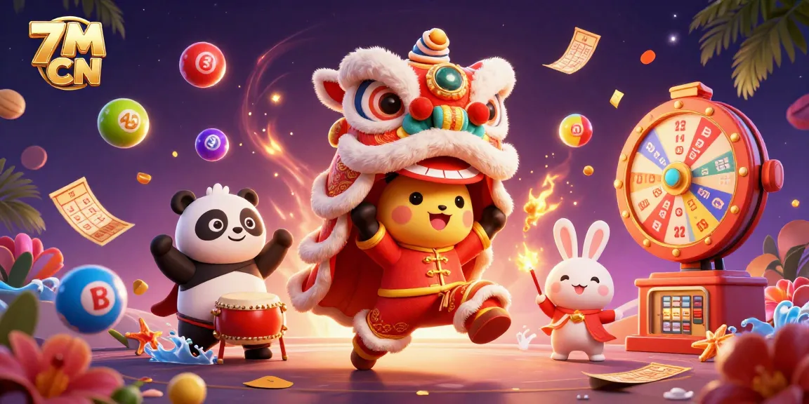 Experience thrilling wins at 7M CN with vibrant lottery balls and exciting visuals of gambling!