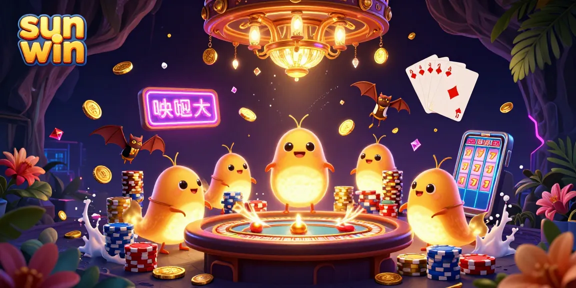 Experience thrilling gameplay at sun win casino with vibrant characters and exciting lottery elements.
