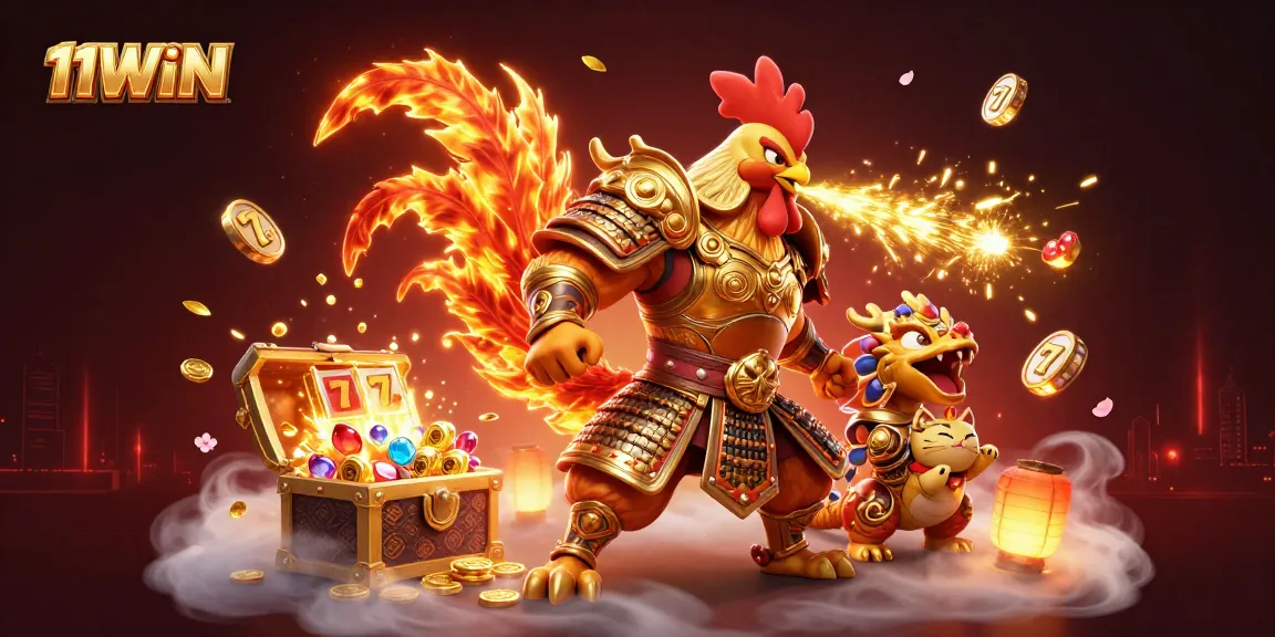 Experience thrilling slots with 11WIN in this vibrant and dynamic casino scene.