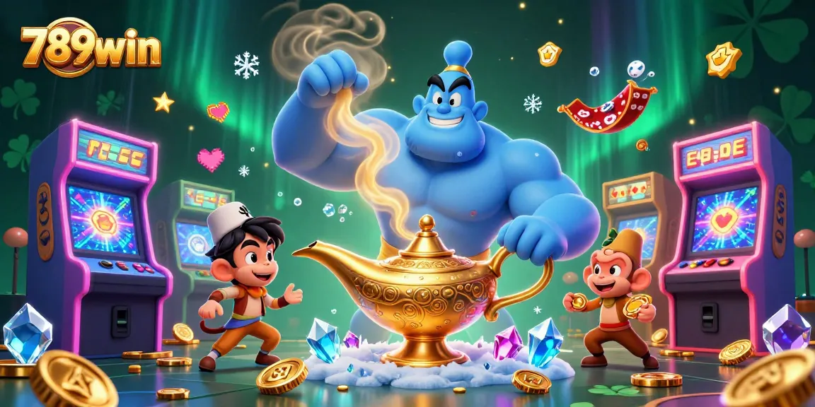 Experience thrilling action at 789win with vibrant casino elements and characters bursting with creativity.